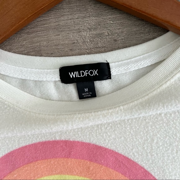 Wildfox After The Rain Sommers Rainbow Sweatshirt • Medium - Picture 2 of 7